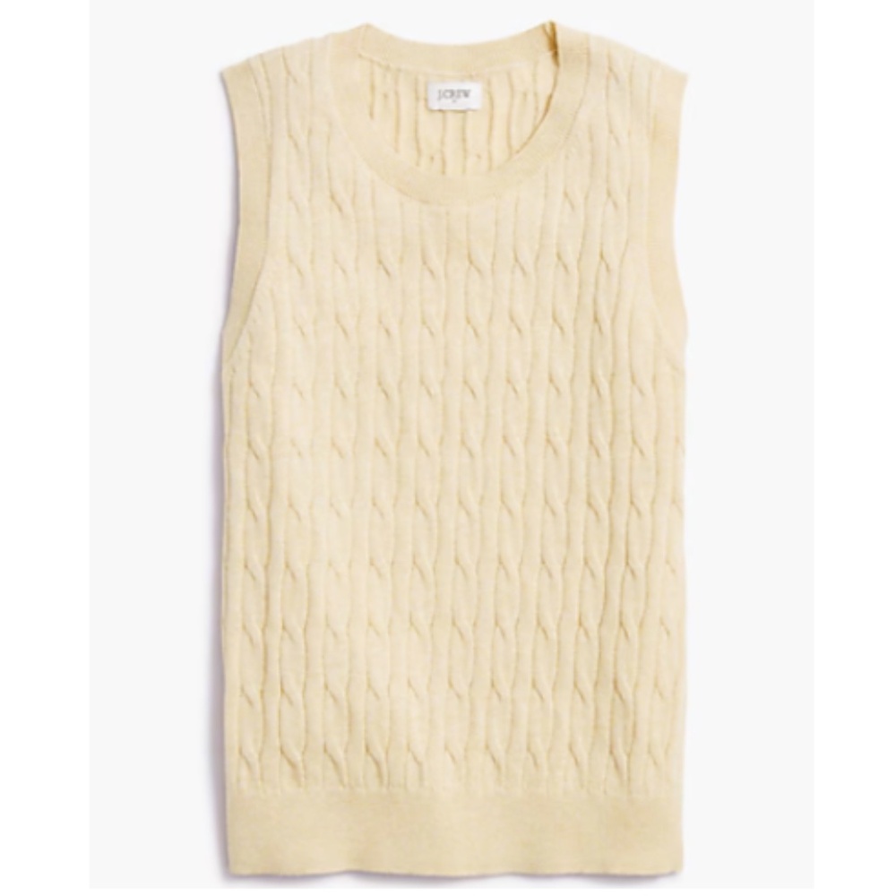 NWT New J.Crew Cable Sweater Shell